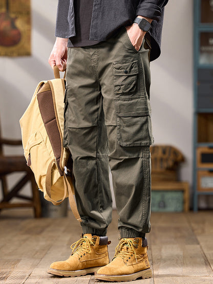 Taktische Cargo-Jogginghose für Herren mit mehreren Lagen und Taschen