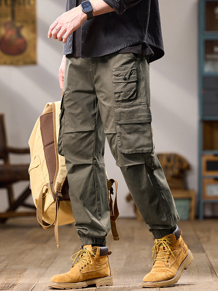 Taktische Cargo-Jogginghose für Herren mit mehreren Lagen und Taschen