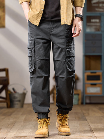 Taktische Cargo-Jogginghose für Herren mit mehreren Lagen und Taschen