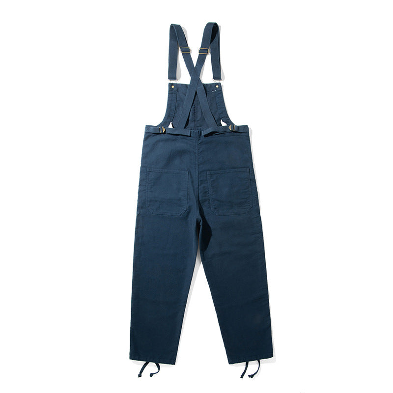Damen-Latzhose aus Moleskin mit Kordelzug