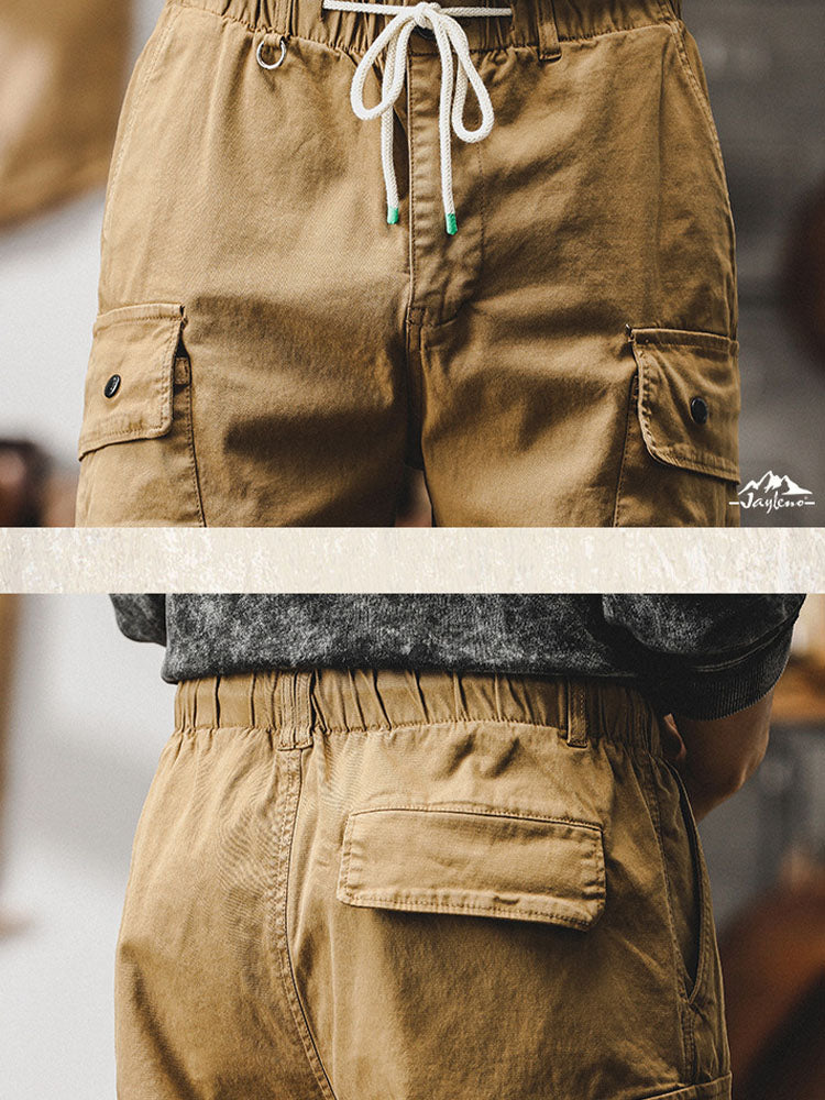 Pantalón cargo para hombre de estilo retro, corte recto