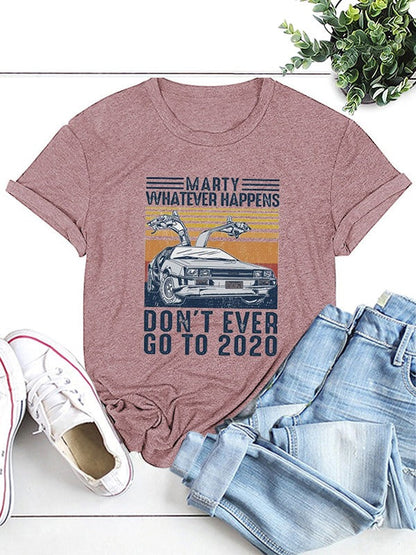 Vintage-Zeitreise-T-Shirt für Damen