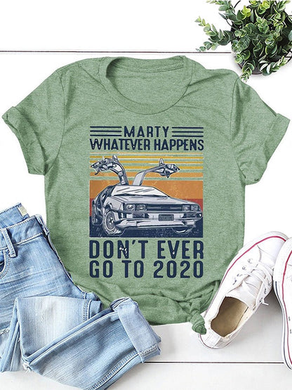 Vintage-Zeitreise-T-Shirt für Damen