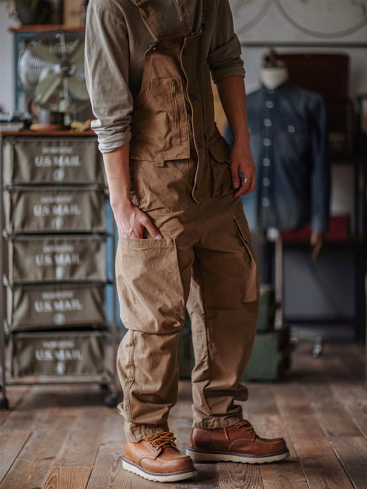 Cargo-Latzhose aus Canvas für Herren