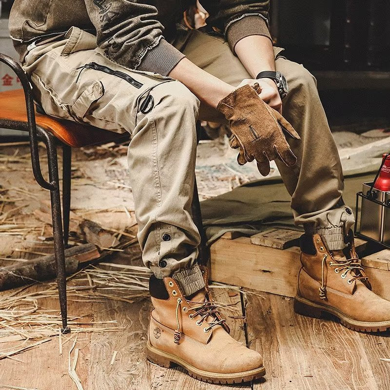 Herren-Cargohose aus Baumwoll-Stretch mit vielen Taschen