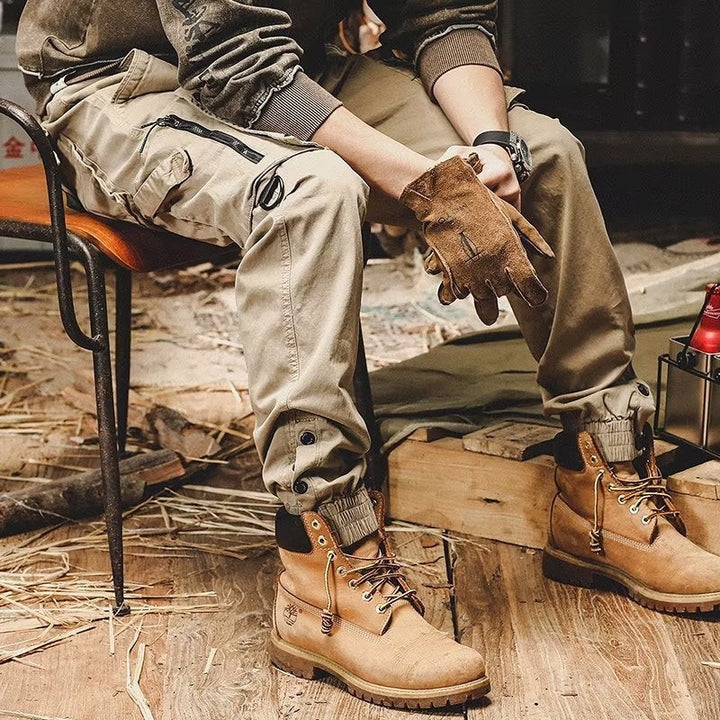 Herren-Cargohose aus Baumwoll-Stretch mit vielen Taschen