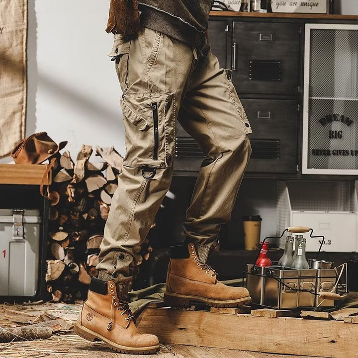 Herren-Cargohose aus Baumwoll-Stretch mit vielen Taschen