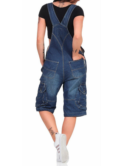 Salopette Cargo in Denim da Donna