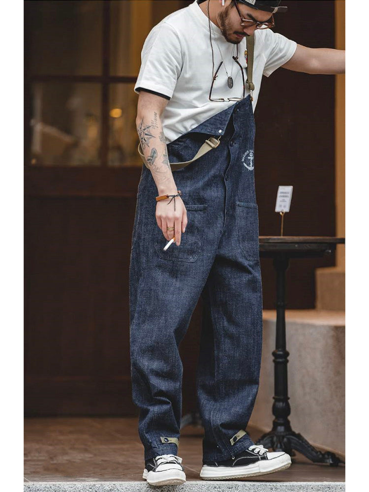 American Vintage Navy Deck Denim-Overall